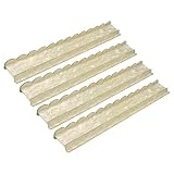 Shell Mahjong Holder - 20 Inch Fan Shaped Acrylic Rack, Turtle Tile Organizer With Magnetic Pusher Rod | Thickened Heavy Duty Clear Non Slip Plexiglass Case 640g, American Style Play Ruler Set Of 4 Fo