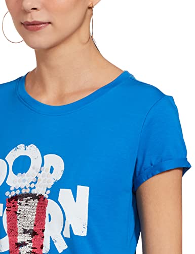 Image of Spykar Women's Printed Slim FIt T-Shirt