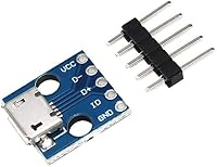 RUNCCI-YUN 20 Stück USB zu DIP Adapter,2.54mm Micro USB buchse,5-Pin B-Typ, PCB-Konverter-Modulplatine, für DIY USB Netzteil/Steckbrett – Ansicht 6