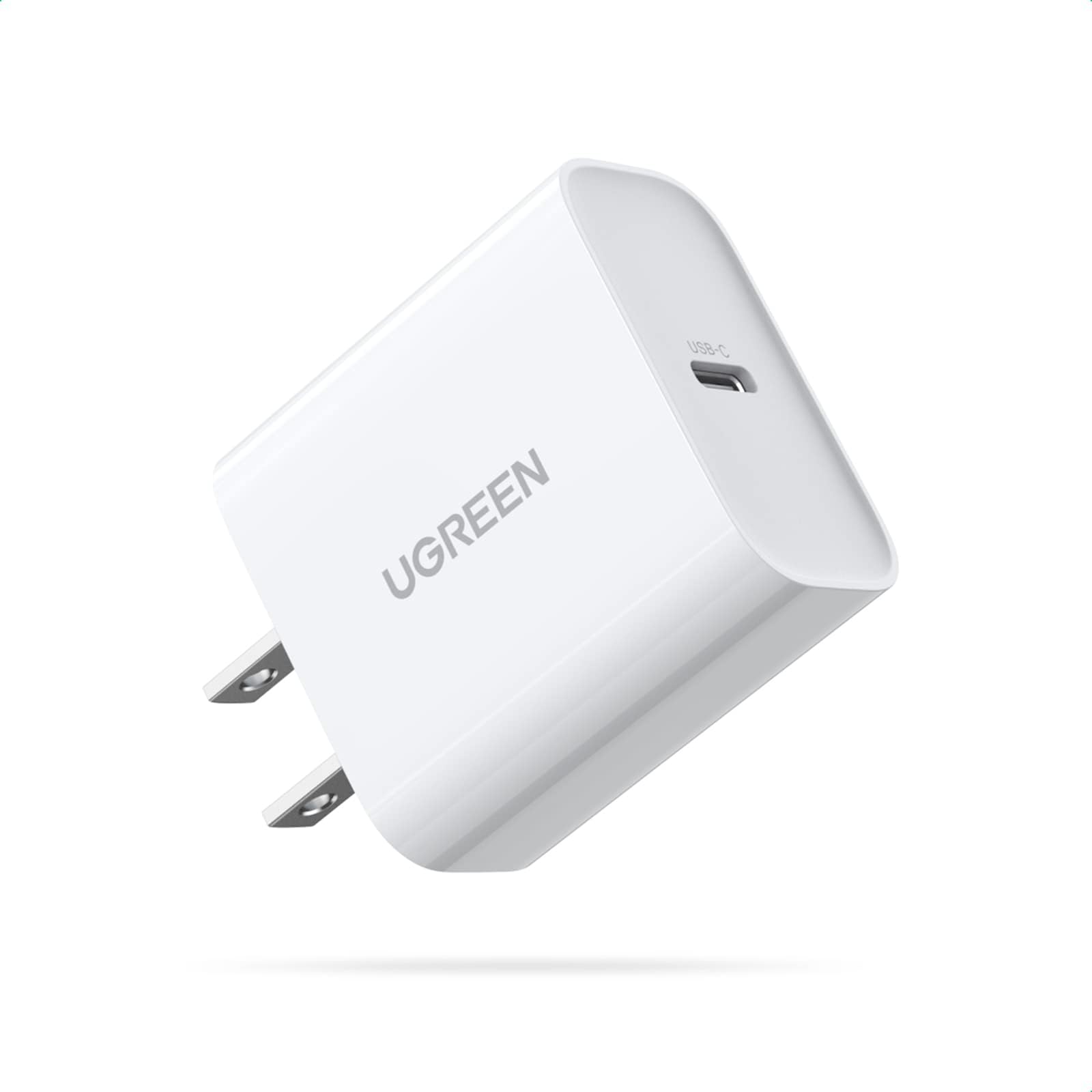 UGREEN 20W PD Cargador USB Tipo C Portátil Carga Rápida Compatible con ...