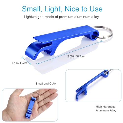 image for Mcyye 6PCS Colorful Mcyye Beer Bottle Openers, Premium Metal Keychain 