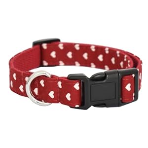 Dog Collar, Cute Cotton Dog Collars Adjustable Soft Girl Dog Collars for Small Medium Large Dogs