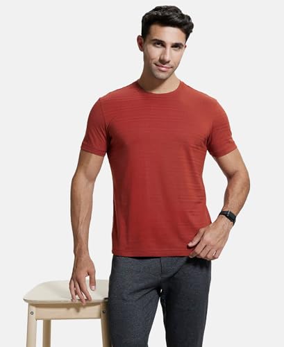 Image of Jockey IM21 Men's Super Combed Supima Cotton Solid Round Neck Half Sleeve T-Shirt