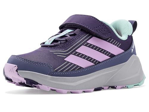 adidas, Terrex Trailmaker 2 Hiking Shoes, Aurora Plum/Powder Plum/Semi Flash Aqua, 1, Medium