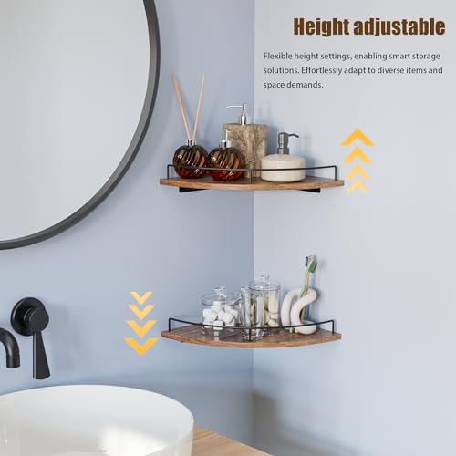 Corner-Floating-Shelves-Rustic-Brown-Wood-Set-of-2-Wall-Mount-Storage-with-Guardrail-for-Bathroom-Kitchen-Living-Room