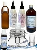 Superfind24 CDL/CDS Herstellungs-Set für 15 x 200 ml. Zum Kinderleichten Selbermachen, einer 0,3% Chlordioxidlösung inklusive. 1 L. Dampfdestilliertem Aqua Bidest Wasser