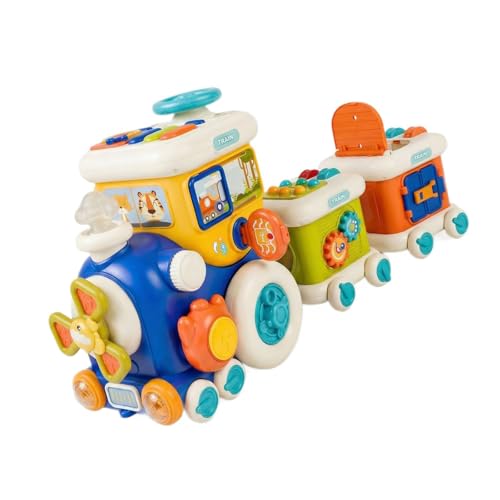 Jouet éducatif train multifonctionnel interactif cadeau de Noël - 7