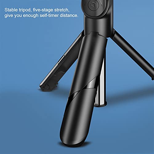 Mini trípode plegable SCRUBY y palo selfie Bluetooth negro para móvil 6
