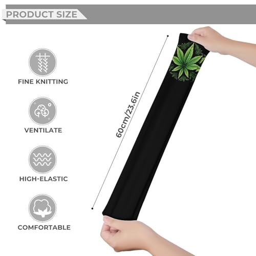 Weed Leaf Thigh High Socks Warm Boot Stockings Over The Knee High Socks Long Winter Stockings3