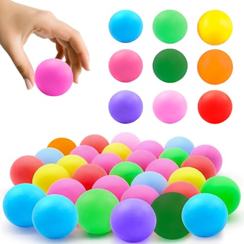 Zyluniy Balles de ping Pong, 30 Pieces Balle ping Pong Exterieur, 40mm Balles de Tennis de Table pour Enfants, Jeux de Fête, Jouets pour Chat, fête de la...