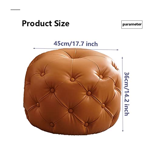 Tabouret de vestiaire en cuir idéal comme siège de table d'appoint - 3