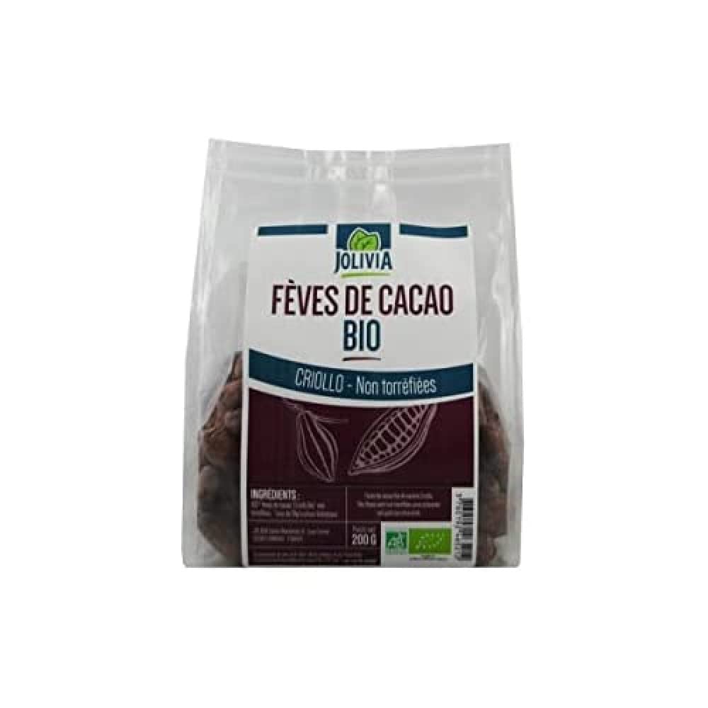 Fèves de Cacao crues Bio non torréfiées - 200 g | format