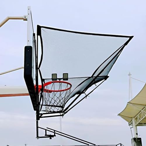 Hanging Basketball Return，Basketball Shot Returner,Shooting Rebounder Basketball, Metal Ball Return Net, Indoor Outdoor Hanging Returns System for Basketball Goal