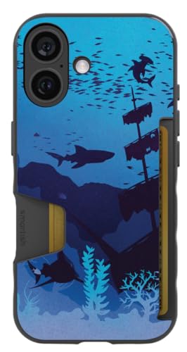 Smartish - Ship Happens - iPhone 16 Wallet Case - Wallet Slayer Vol 1 [Slim + Protective] Credit Card Holder - Fits iPhone 16