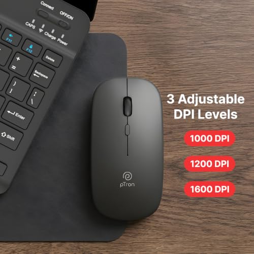 pTron Keyvo KW4 Mini Bluetooth Keyboard & Mouse Combo - Image 7