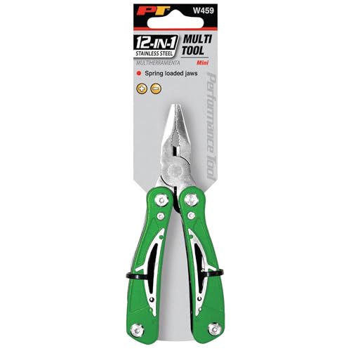 Image of Performance Tool W459 12-In-1 Mini Multi Tool (Shipped as 1 Multi Tool, Not a pack), Black