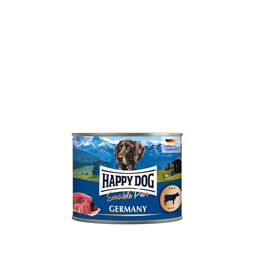 Produktbild von Happy Dog Sensible Pure Germany Rind Nassfutter - 6 x 200 g