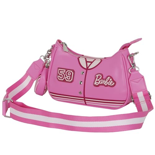 Bolso Fancy 2.0 Barbie Varsity, color rosa de 23,5 x 16 cm