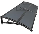 VOUNOT Front Door Canopy Outdoor Awning, Rain Shelter for Back Door, Porch, Patio, Window, 200 x 80 cm, Anthracite