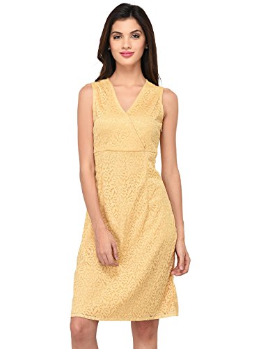 Image of Purys Women's Synthetic A-Line Knee-Length Dress