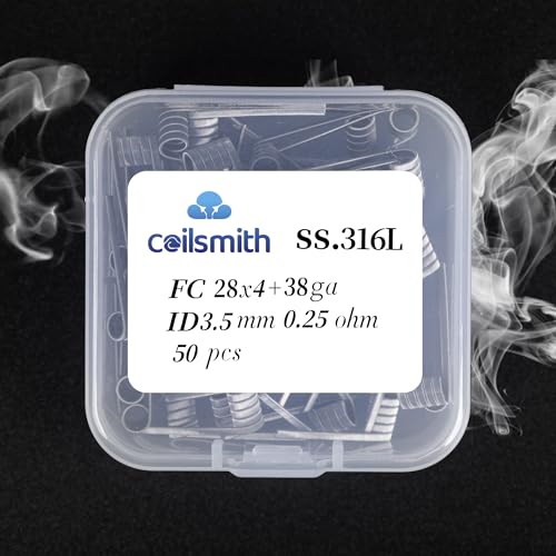 Hot Heating Wire - Versatile Resistance for Industry Kilns, Pottery and Forging. High Temp Resistant, Hybrid Cores, Stainless Steel SS316L, 28x4+38ga