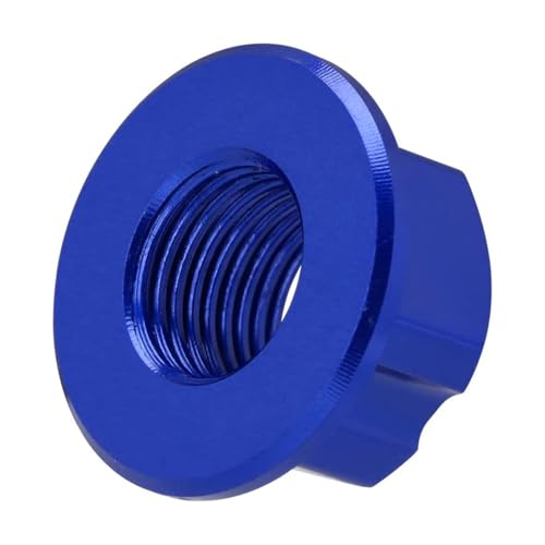 Image of M12x1.25 Rear Fork Axle Nut for Surron Light Bee X Eride Pro,Wheel Axel Screws for Electiec Dirt Bike Sur Ron LBX /E Ride Pro S SS SR /X260 - Blue(Just for KKE Fork DNM Fork)