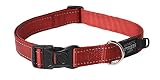 Reflective Dog Collar for Extra Large Dogs, Adjustable from 17-27 inches, Red