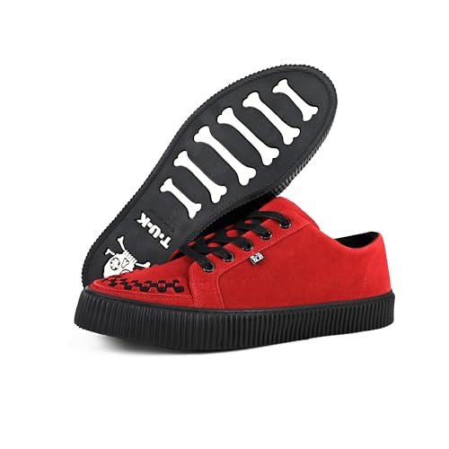 T.U.K. Ribbed Sole Creeper Sneaker - Mens and Womens Fashion Trainers - Skate, Punk, Rock and Goth Shoes in Leather, Suede and Canvas4