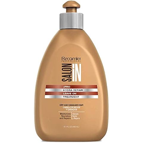 Recamier Professional Salon'IN Hydra Repair Leave-On Treatment For Dry Hair | Crema Para Peinar Cabello Reseco y Quebradizo 10.1 Uunce 300 Gram by Cover