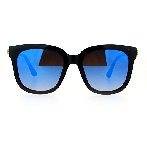 PASTL Womens Fashion Sunglasses Oversized Square Hipster Frame Mirror Lens2