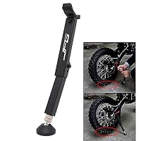 Anxin Cric De Levage Moto - Support Roue Avant Et Arrière Avec Poignée Pliable - Rouge
