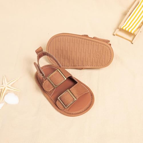 Image of CENCIRILY Infant Baby Boys Girls Summer Beach Sandals Anti-slip Rubber Soft Sole Lightweight Breathable Athletic Toddler First Walking Shoes