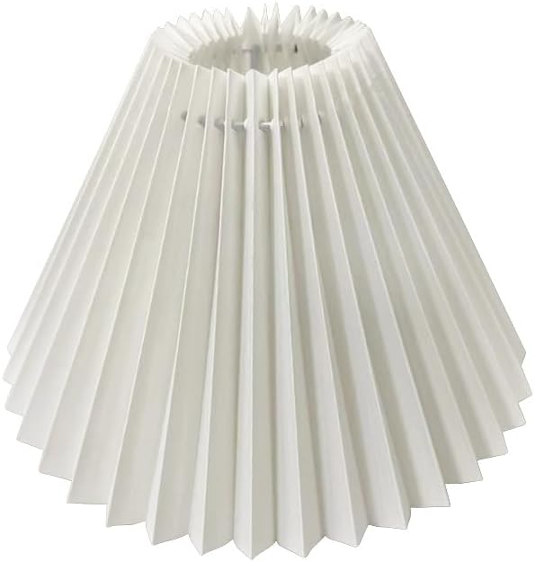 2PCS Paper Lampshade Small Pleated Lampshade,PVC Table Lamp Chandelier Nightlight Pleated Lampshade Fabric Light Cover for Office Bedroom Living Room (Dark green, 80mm*215mm*143mm)