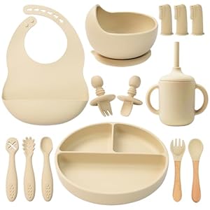 LITTLE RAWR Silicone Baby Feeding S...