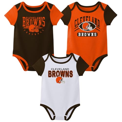 Image of Outerstuff NFL Teams Newborn Baby and Infant Short Sleeve Bodysuit Variety 3-Pack (0-18m)