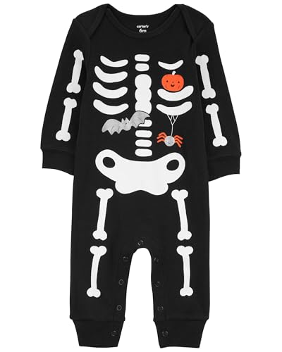 Carter's Unisex Baby 2 Pc Sets 119G111, Jumpsuit (Skeleton, 3 Months)