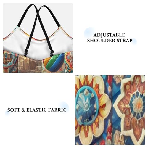 Colorful Tile Wall Bathing Suits for Girls Kids Swimsuits Summer Beach One Piece Swimsuits Swimwear3