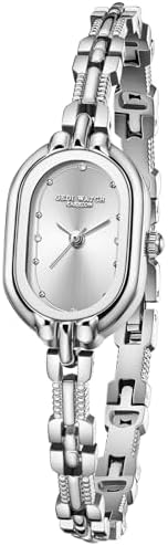 CARLIEN Women Vintage Petite Bracelet Gold Dainty Watch Small Oval Analog Quartz Watch Luxury Waterproof Ladies Diamonds Wristwatch