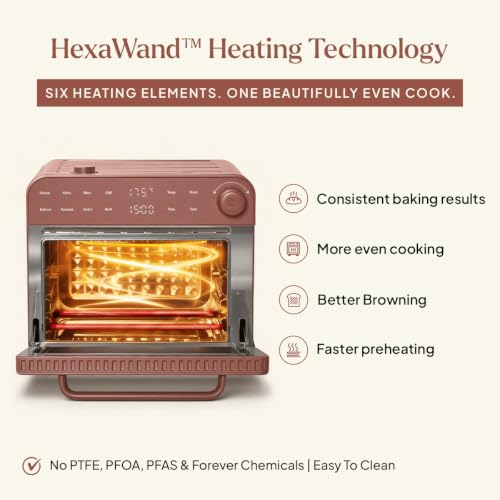 Image of Ember MarvelOven 8-in-1 Smart Oven | Air Fry, Bake, Grill & Ferment | MistFlow Steam Technology | HexaWand Even Heating | Terracotta