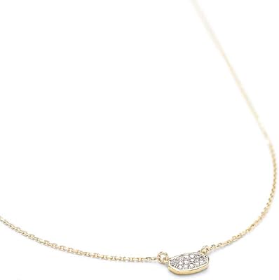 White Diamond Marisa Pendant Necklace in 14k Gold, Fine Jewelry for Women