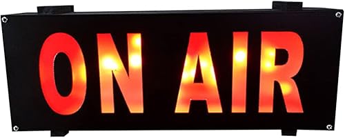 Miniatura 7 de Uonlytech Letrero de neón con luz LED de neón que funciona con pilas, luz de advertencia de estudio de grabación para jugadores de serpentinas