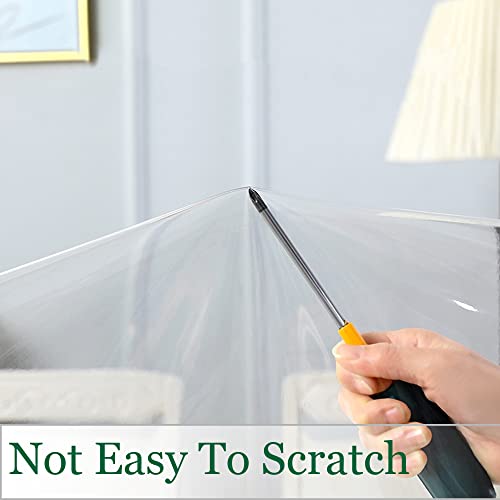 Obstal PVC-CLEAR-54X78 Plastic Tablecloth 54 X 78 Inch, 100% Waterproof Oil-Proof Spill-Proof Vinyl Pvc Table Cloth thumb #1
