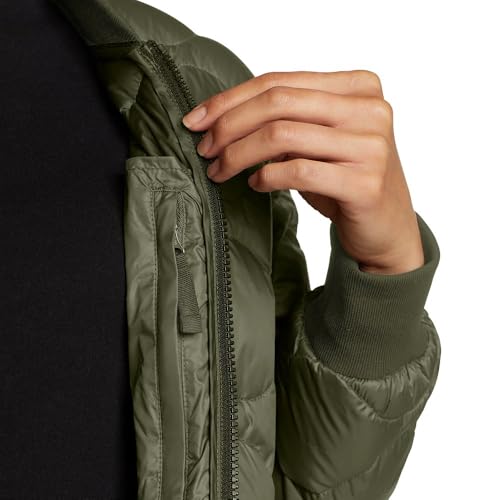 Eddie Bauer Women's Shaw Long Down Bomber Jacket4
