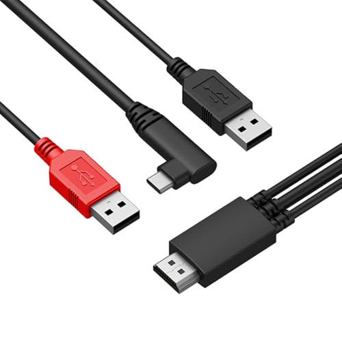 Image of XPPen AC97 3 in 1 Cable for Artist 12, Artist 10 /12 /13 /16 2nd, Artist Pro 14(Gen2) /16(Gen2) Drawing Tablet - Creative Pen Display Cable