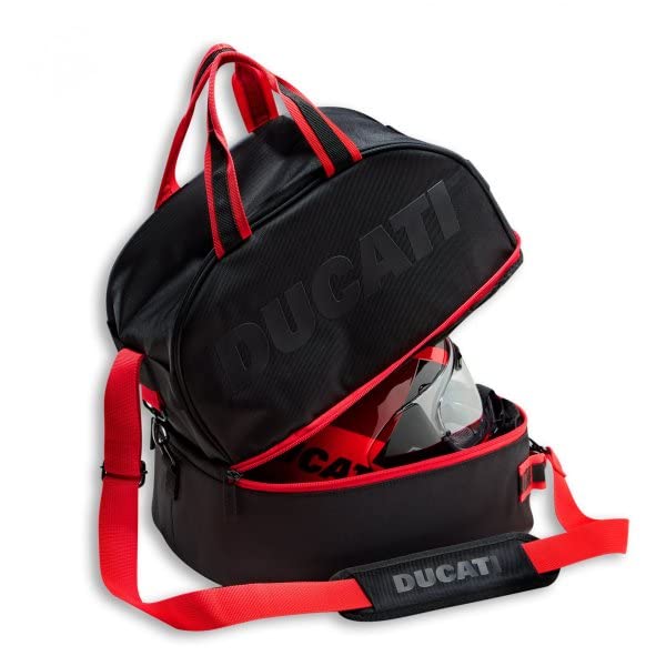 Ducati Redline P3 Helmtasche - Rot/Schwarz - Motorrad - REACH-zertifiziert - 34L - 0,9 kg