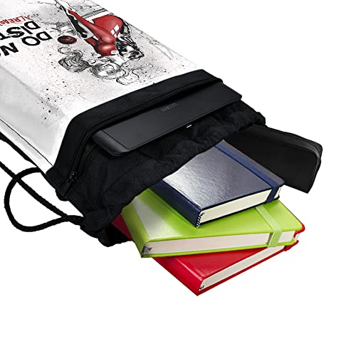 LOGOVISION Harley Quinn Already Disturbed Drawstring Backpack Sports Bag Sackpack 17" x 13", Perfect for Gym, Yoga or Practice4
