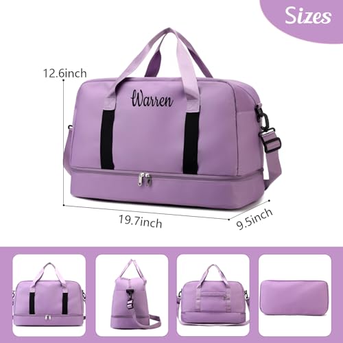 Personalized Yoga Mat Bag, Customized Weekender Bags for Women with Embroidered Name, Stitch Duffle Bags for Girls Bridesmaid Proposal Bag Gym Bags2