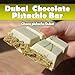 Dubai Chocolate Kunafa Pistachio Bar 7oz | Famous White Chocolate Kunafe Bar | Crispy Kunafe with Pistachio Paste | Gift Idea for All Occasions | Luxurious White Chocolate Kunafa Gift