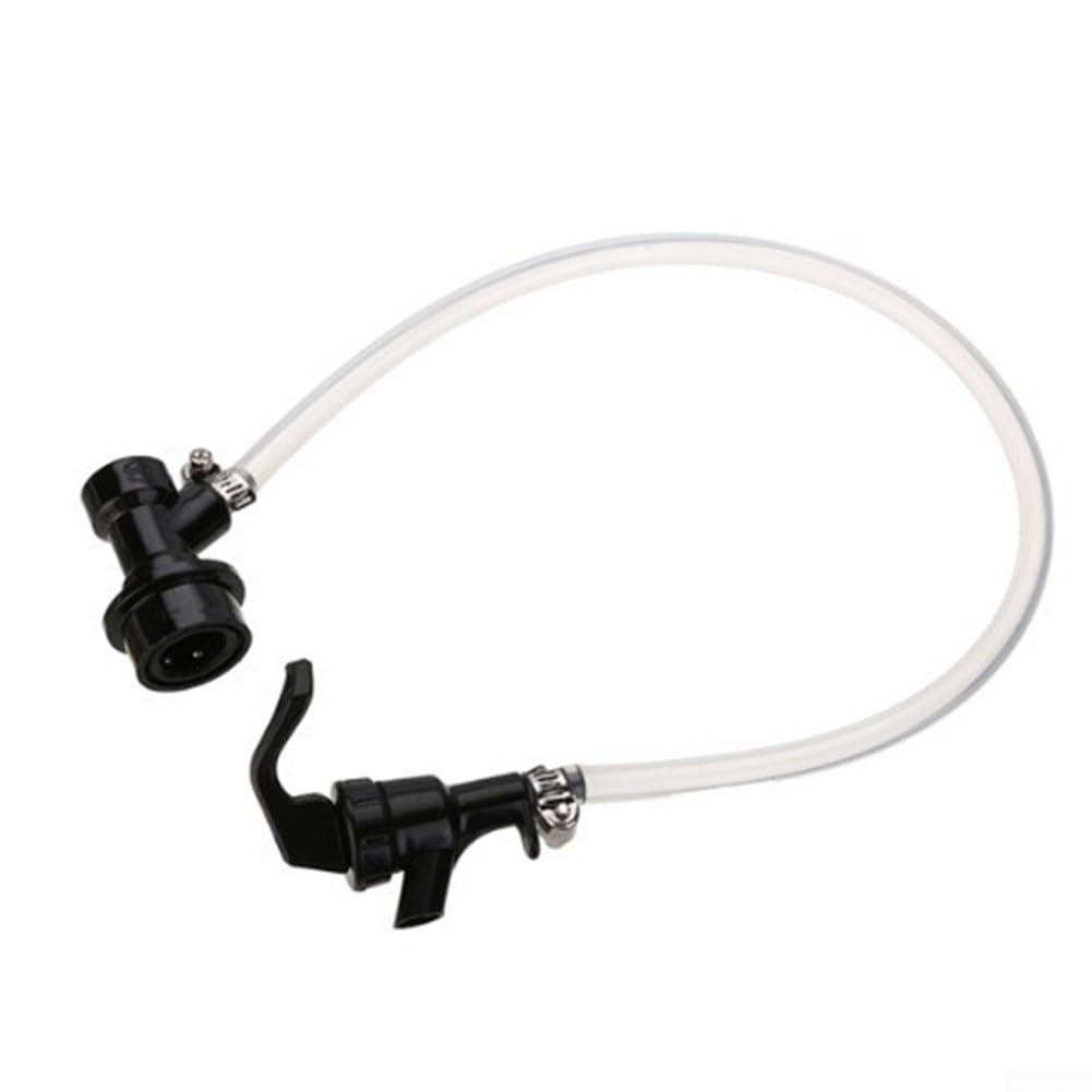 Set di attrezzi per linea birra, trasparente, con rubinetto da picnic, blocco a sfera, fusto per birra fatta in casa (50,8 cm)