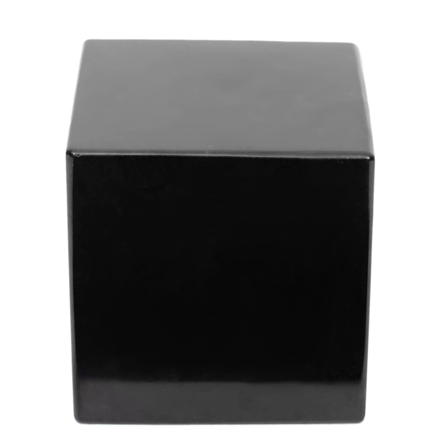 Igox Schungite - Pietre a cubo lucidate, 50 mm, in Pietra Nera, Protezione da shungite, Pietre di Cristallo per Proteggere da EMF ed Energie Negative (5 cm)